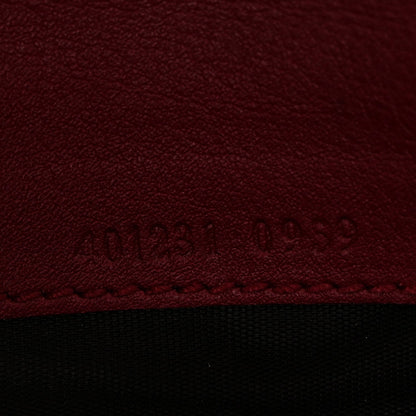 Velvet GG Monogram Mini Dionysus Chain Wallet Red Cipria