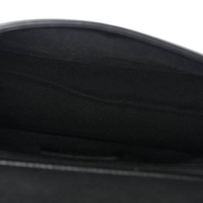 Calfskin Quilted Medium Boy Flap Black