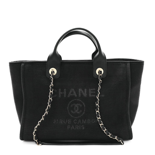 Mixed Fibers Small Deauville Tote Black