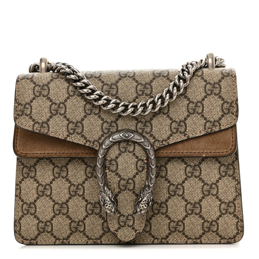 GG Supreme Monogram Mini Dionysus Shoulder Bag Taupe