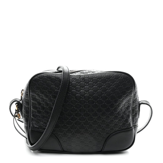 Microguccissima Mini Bree Messenger Bag Black