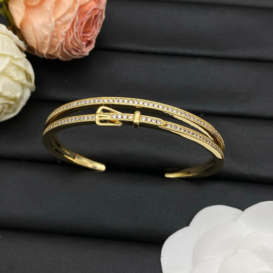 Hermes Diamond Bangle