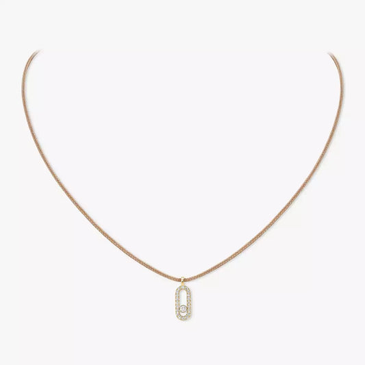 Messika CARE(S) Cord Pavé Necklace Diamond Necklace