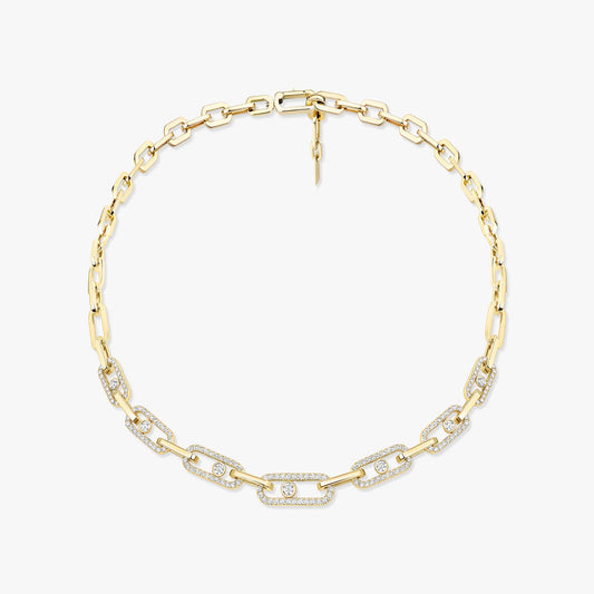 Messika Move Link Pavé Diamond Necklace